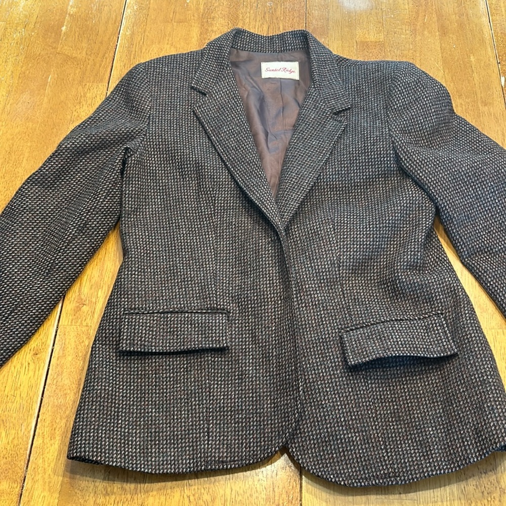 Vintage Sunset Ridge Tweed Blazer